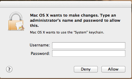 macos wans to use system keychain